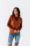 Kori Basic Ribbed Top in Copper