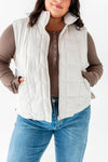 Westwick Puffer Vest in Ecru