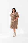 Oaklynn Dress in Brown Multi