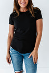 Ada Ribbed Top in Black