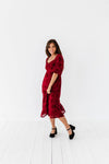 Evelyn Dress in Burgundy