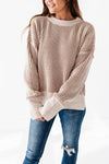 Valeria Drop Shoulder Sweater in Cream