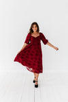 Evelyn Dress in Burgundy