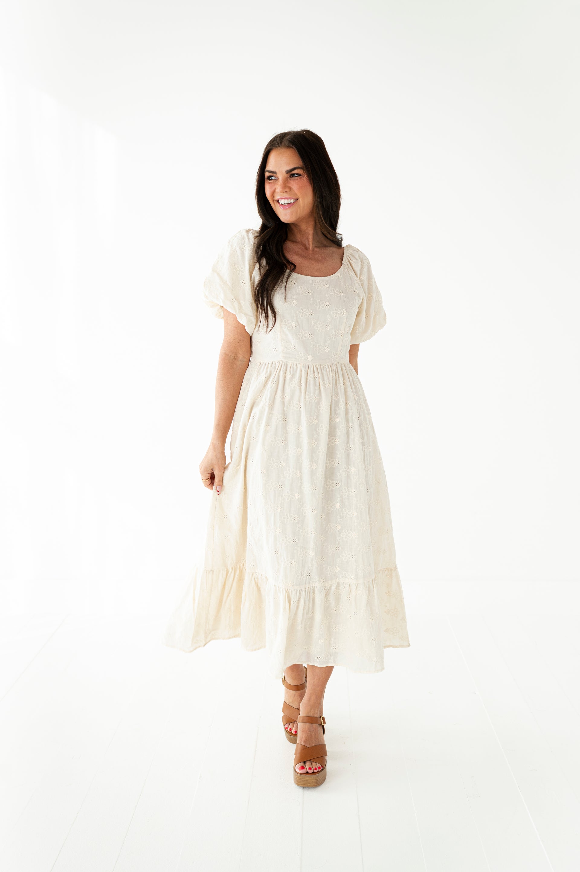 Lily Eyelet Dress Livy&Kate Clothing Lily Eyelet Dress Livy&Kate Clothing