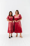 Gloria Velvet Dress in Marsala