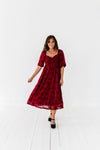 Evelyn Dress in Burgundy