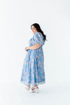 Greer Organza Dress in Blue