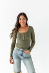 Kiernan Top in Olive