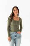 Kiernan Top in Olive