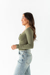 Kiernan Top in Olive