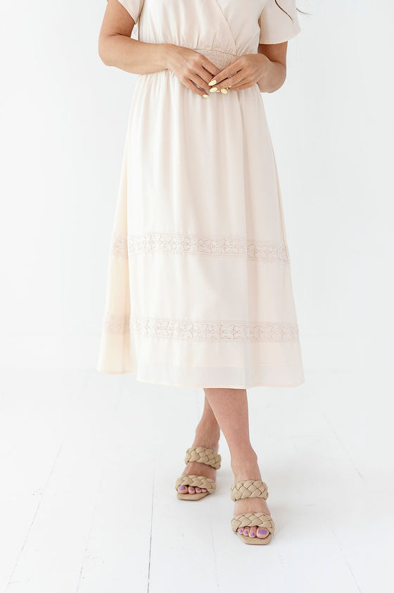 Ellie Dress in Cream - Size 1X & 3X Left