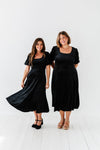 Gloria Velvet Dress in Black