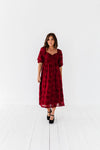 Evelyn Dress in Burgundy