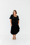 Gloria Velvet Dress in Black