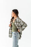 Rowan Plaid Button Up in Olive