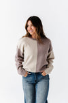Senna Colorblock Sweater in Mocha
