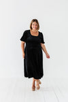 Gloria Velvet Dress in Black