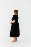 Gloria Velvet Dress in Black