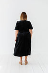 Gloria Velvet Dress in Black