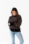 Valeria Drop Shoulder Sweater in Black