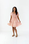 Grace Smocked Dress in Rosy Pink