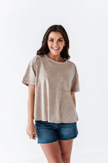 Amanda T-Shirt in Taupe