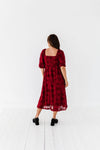 Evelyn Dress in Burgundy