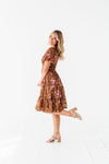 Preslee Chiffon Dress in Brown