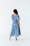 Greer Organza Dress in Blue