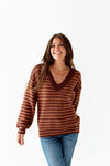 Scholar Sweater in Burgundy - Size Small Left