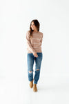 Keira Blush Stripe Sweater