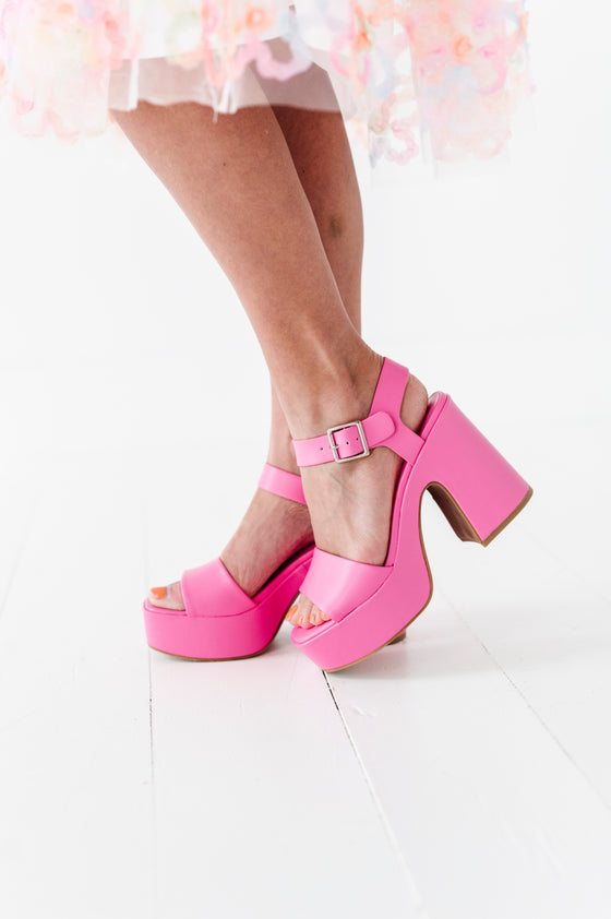 Elle Platform Heel in Pink