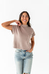 Rainee Sweater Top in Taupe