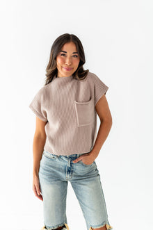  Rainee Sweater Top in Taupe