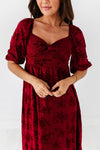 Evelyn Dress in Burgundy