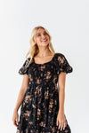 Preslee Chiffon Dress in Black