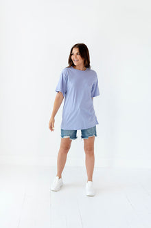  Bright Colors Oversized Tee in Purple