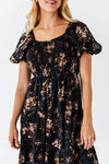 Preslee Chiffon Dress in Black