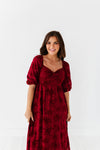 Evelyn Dress in Burgundy