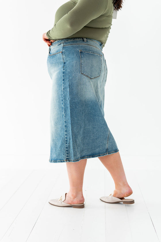 Mariah Denim Midi Skirt