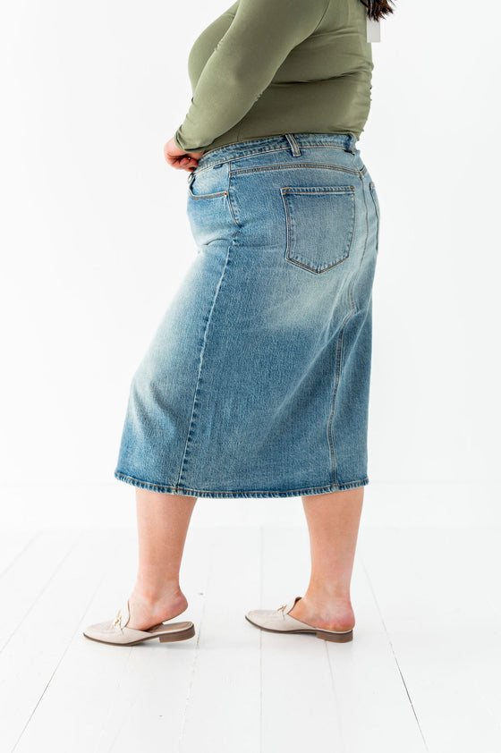 Mariah Denim Midi Skirt