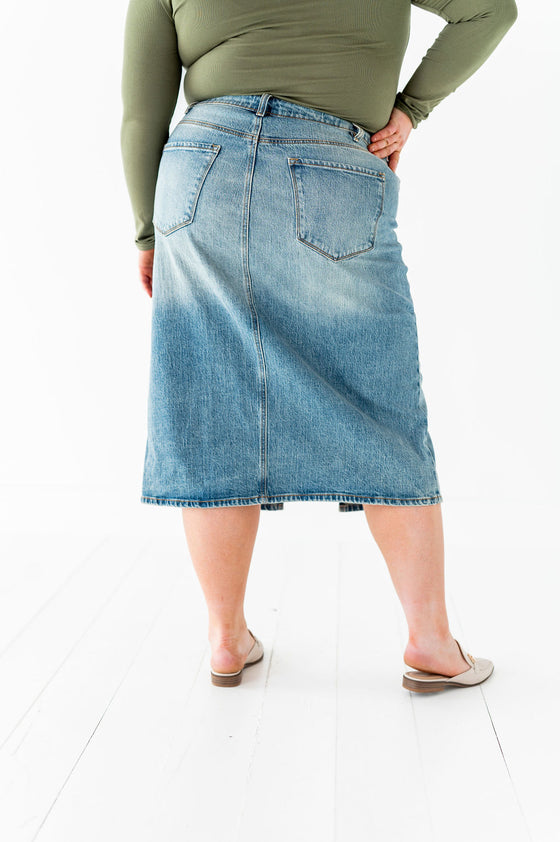 Mariah Denim Midi Skirt