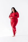 Women's Classic Red Holiday Pajama Set