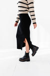 Alaia Ribbed Skirt in Black