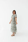 Vienna Ruffle Tiered Dress in Olive