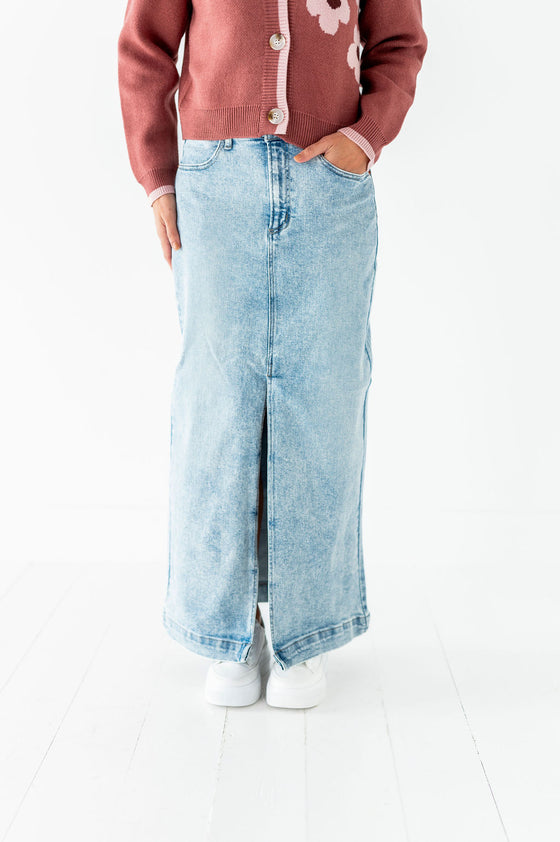 Kali Denim Maxi Skirt