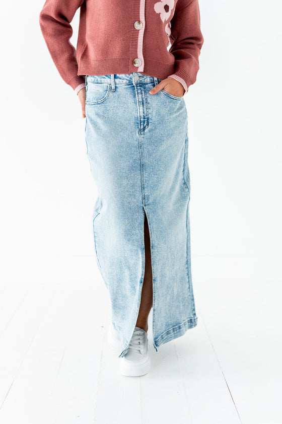 Kali Denim Maxi Skirt