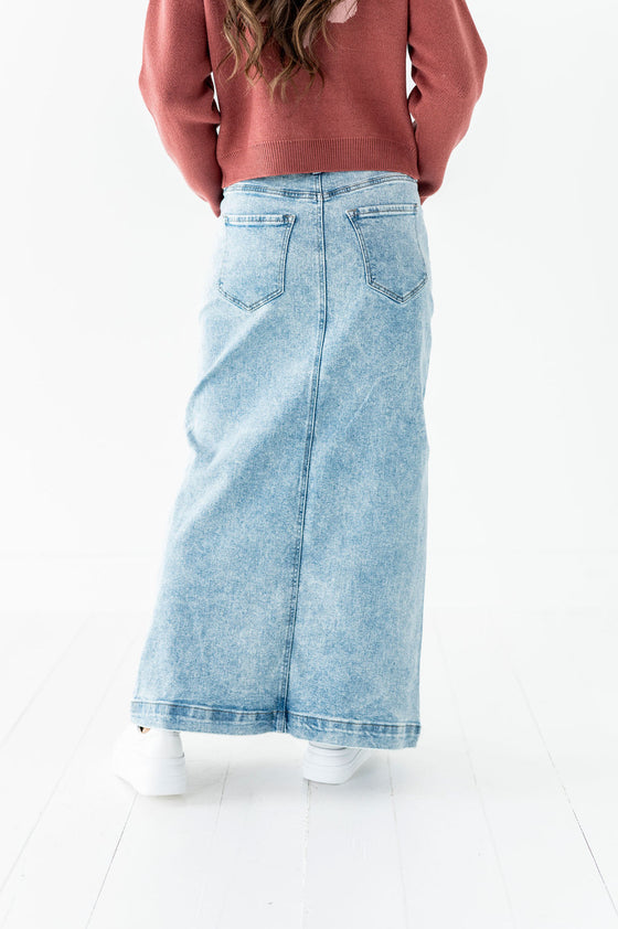 Kali Denim Maxi Skirt