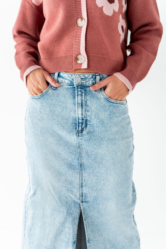 Kali Denim Maxi Skirt