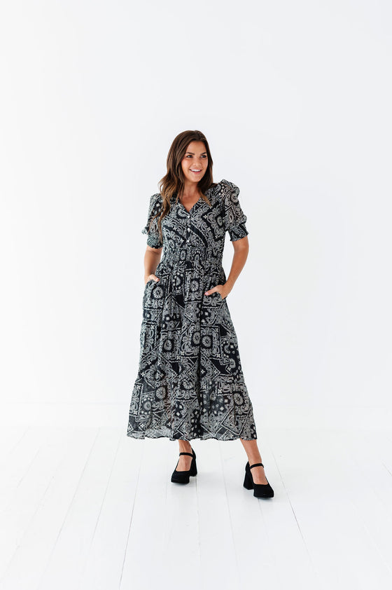 Brinkley Paisley Print Dress